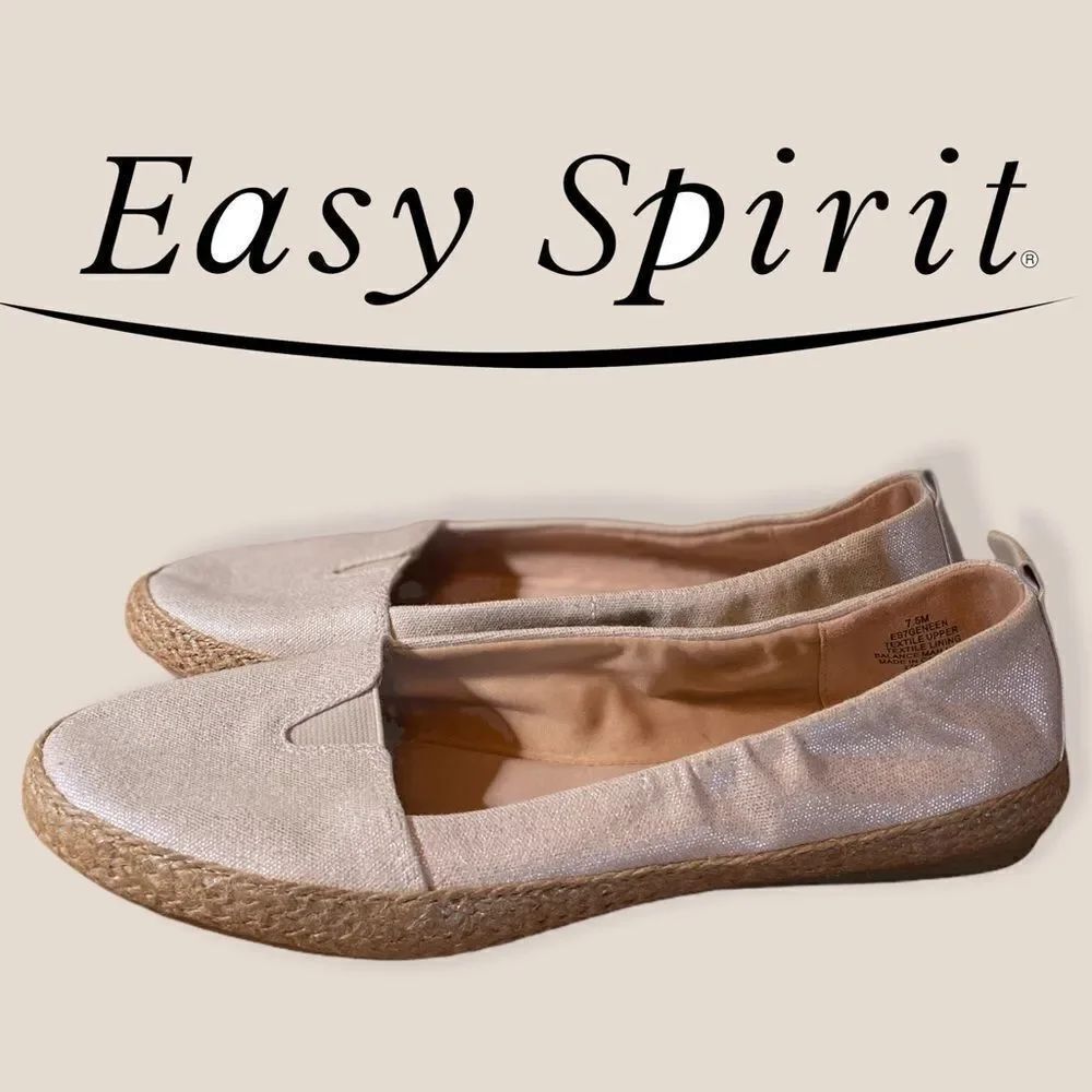 Easy Spirit E360 Metallic Slip-on Loafers 7.5
